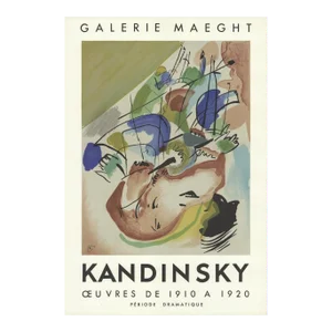 1971 Wassily Kandinsky 'Improvisation XXXI' Expressionism Green,Blue,Brown France Lithograph