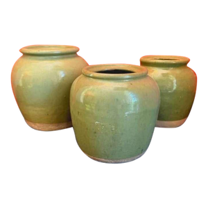 Three Antique Chinese Celadon Jars