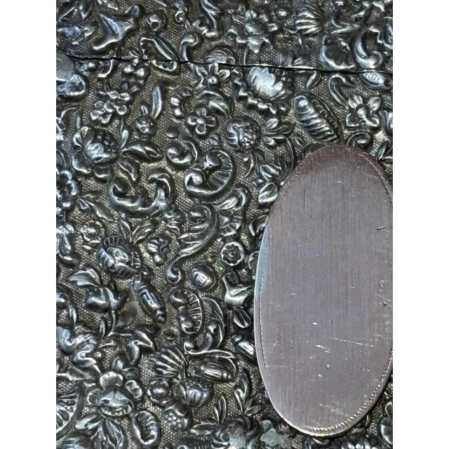 English Silver Card Case Elaborate Decoration by Horton & Allday for Chester For Sale - Image 4 of 7