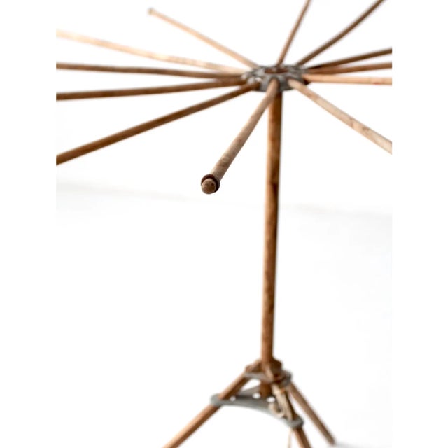 Wood Antique Folding Drying Rack For Sale - Image 7 of 12