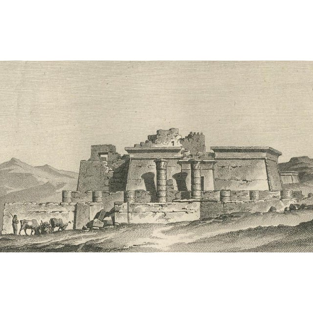 Temple Ruins at Thebes with Architectural Plan, 1802, Paper For Sale - Image 6 of 11