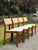 Set of Four (4) Danish Mid-Century Modern Dining Chairs in Solid Teak by D-SCAN, c. 1980's 33H 19.5W 18,5D seat height 18...