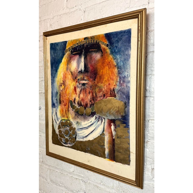 Expressionism 1990s "Thor" by Carolinn Beck For Sale - Image 3 of 10