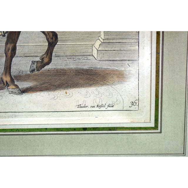 Mid 20th Century Mid 20th Century Four Horseman Hand-Coloured Lithograph Plate 36. For Sale - Image 5 of 6