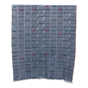 Vintage Baoule African "Bouake Sky" Ikat Throw