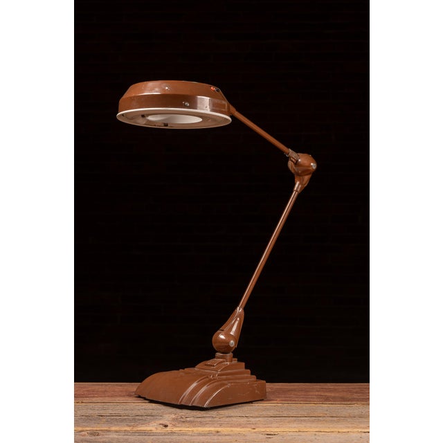 1940s 1940s Art Deco "Flexo" Industrial Fluorescent Magnifier Task Lamp For Sale - Image 5 of 11