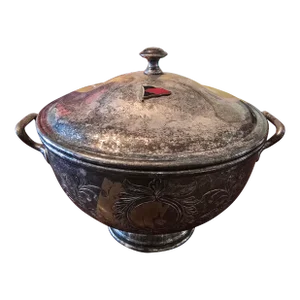Vintage Silvered Yachting Trophy Centerpiece