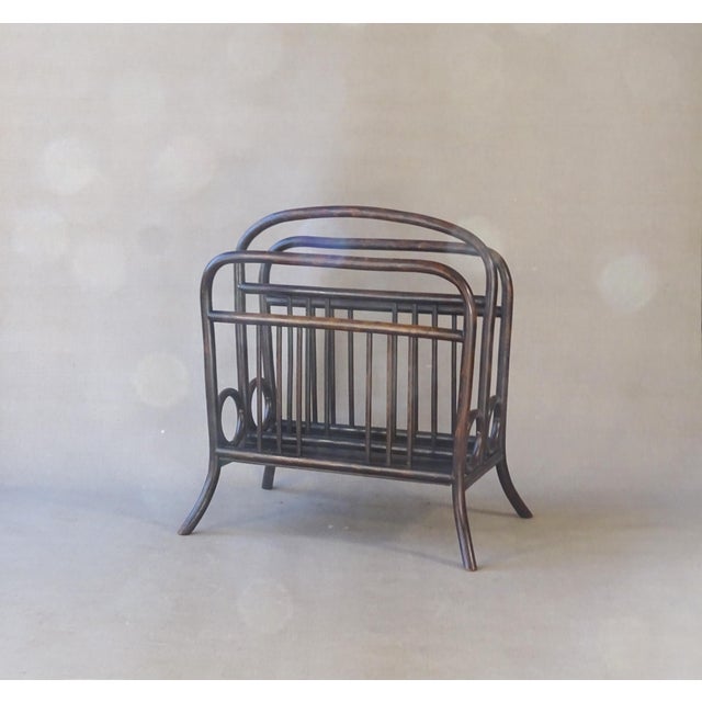 Wood Vienna Secession No. 33 Magazine Rack by Michael Thonet, 1904 For Sale - Image 7 of 14
