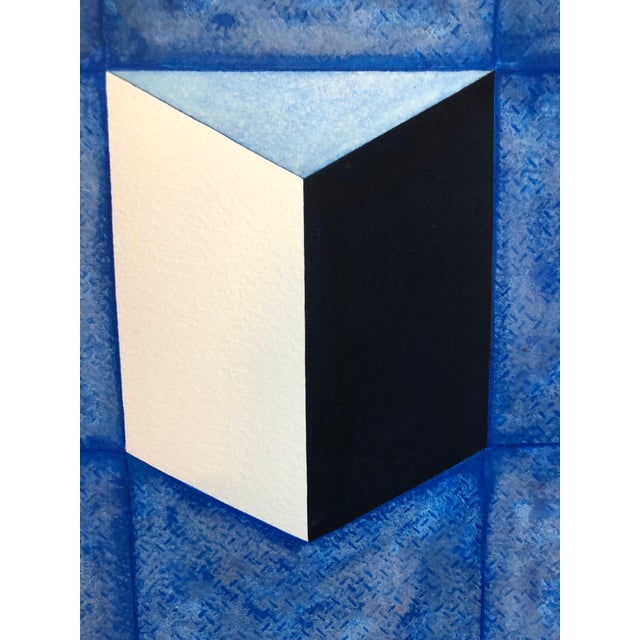 Jae Hahn, Korean Abstract Minimalist Gouache Painting LA Woman Artist MInimalism For Sale - Image 4 of 5