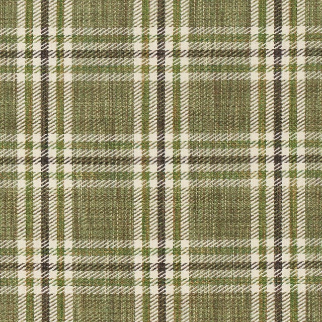 Farmhouse SAMPLE - Schumacher Mariga Fabric In Green For Sale - Image 3 of 4