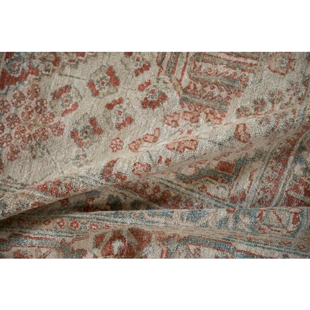 1950s Vintage Distressed Joshegan Carpet - 7'8" x 9'10" For Sale - Image 5 of 12