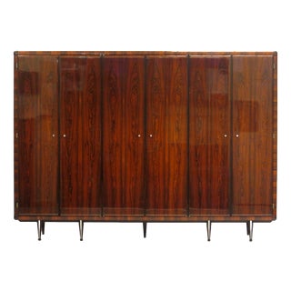 Mid-Century Italian Wardrobe in Rosewood, 1960s For Sale