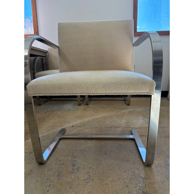 1960s Mies Van Der Rohe Brno Flat Bar Chairs by Treitel-Gratz, Set of 6 For Sale - Image 9 of 18