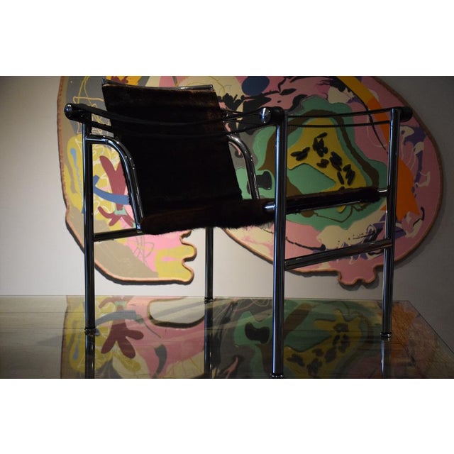 Set of LC1 Leather Armchairs by Le Corbusier for Cassina, 1966 For Sale - Image 16 of 18