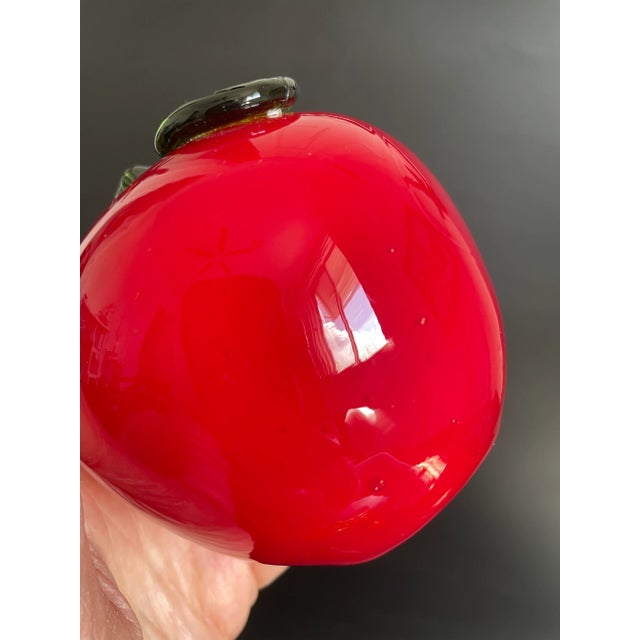 Yellow Set of 11 Blown Glass Fruits and Vegetables For Sale - Image 8 of 12