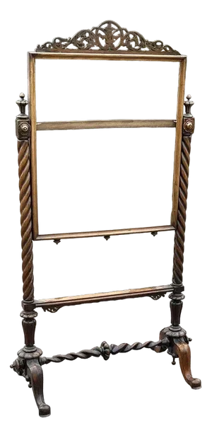Antique Tapestry Stand in Mahogany