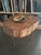 Brown Mid Century Live Edge Coffee Table Maple Brass Legs For Sale - Image 8 of 10