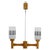 Wood and Glass Pendant Light, Czechoslovakia, 1980s For Sale - Image 15 of 15