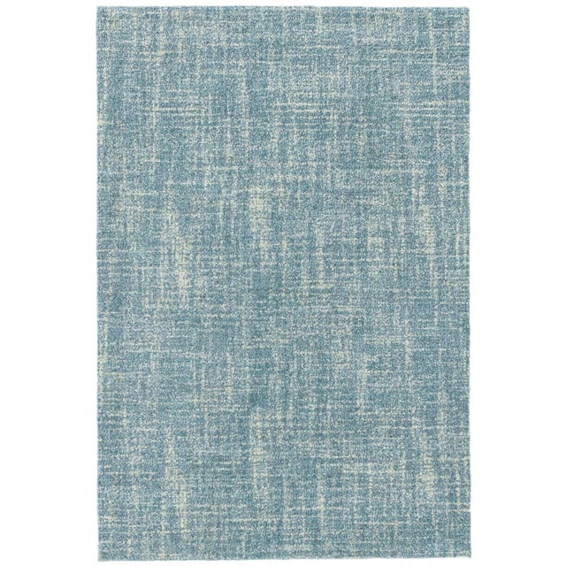 Dash & Albert Dash & Albert by Annie Selke Crosshatch Aegean Micro Hooked Wool Rug, 4' x 6' For Sale - Image 4 of 4