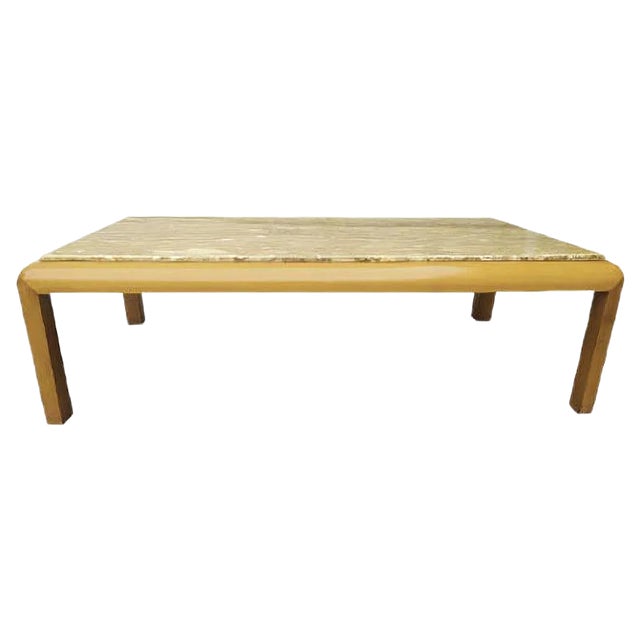 Travertine Coffee Table, 1970s For Sale
