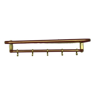 Mid-Century Modern Wall-Mounted Coat Rack, 1960s For Sale