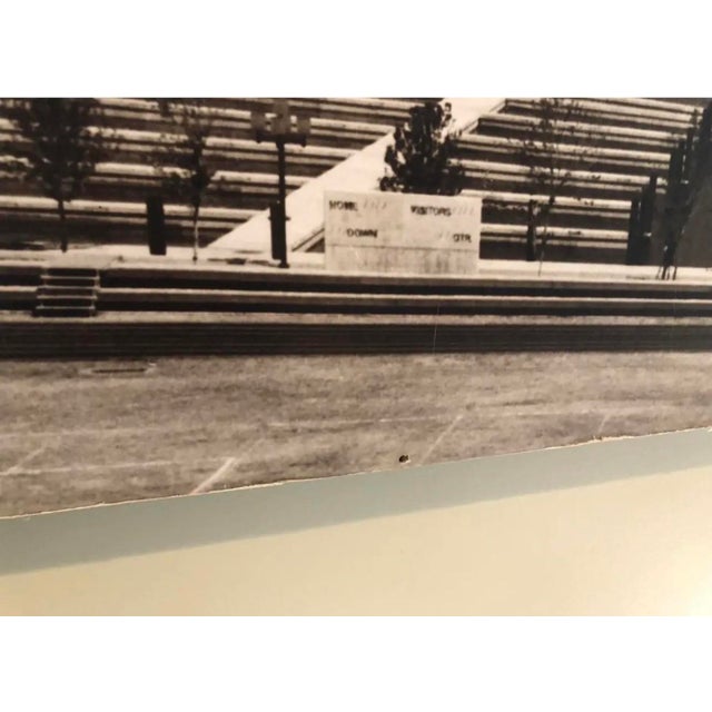 Vintage 1977 Morton C. Tadder Baltimore Inner Harbor Signed Black & White Sepia Tone Large Cityscape Photograph For Sale - Image 10 of 12
