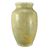 1920's-30's American Studio Arts & Crafts/Art Deco Celadon Mottled Glaze Vase For Sale