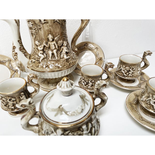 Coffee Service by R. Capodimonte, 1960s, Set of 12 For Sale - Image 17 of 18
