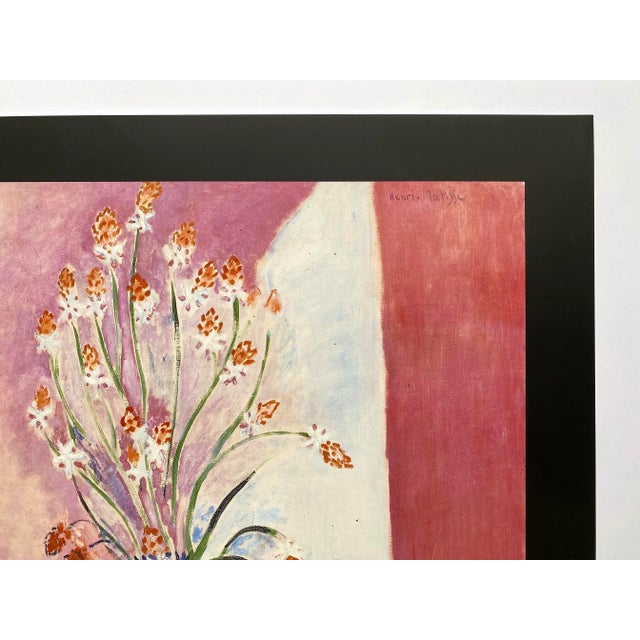 1990s Henri Matisse Vintage 1994 Lithograph Print French Modernist Poster " Nature Morte Aux Asphodeles " 1907 For Sale - Image 5 of 9
