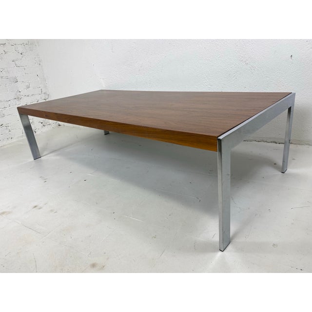 Mid-Century Vintage, Milo Baughman Dark Walnut Coffee Table For Sale - Image 10 of 12