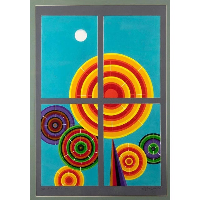 Leo Guida, Window 1, Original Screen Print and Embossing, 20th Century For Sale - Image 4 of 4