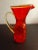 1960s Amberina Glass Hobnail Pitcher With Clear Applied Handle For Sale In Dallas - Image 6 of 6