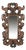 Florentine Mirror Carved Silver Decorated Red For Sale