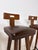 Wood Brutalist Bar Stool in Wood and Leather, 1970s For Sale - Image 7 of 11