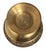 Vintage 1960s Large 15" Solid Brass Urn Vase With Elephant Handles and Carved Flower Detail For Sale In Panama City, FL - Image 6 of 6