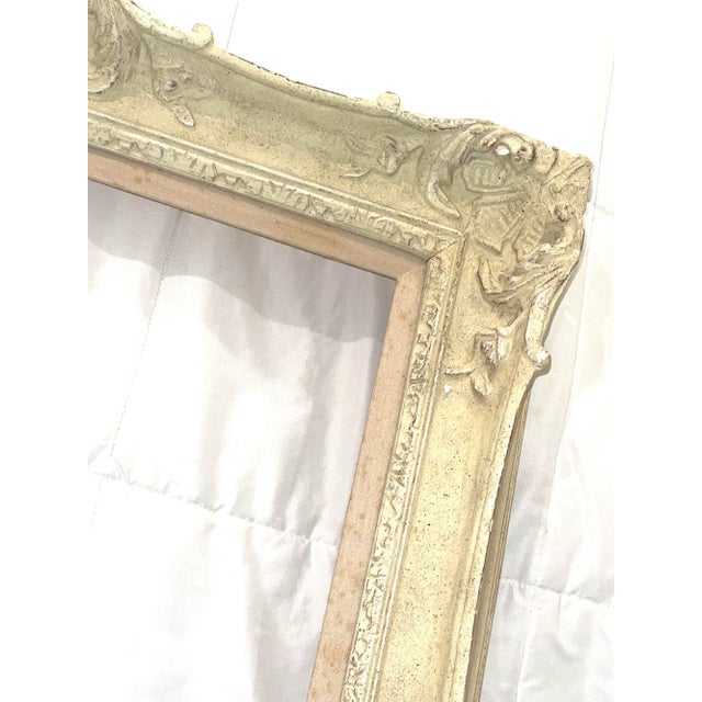 Gothic French Gothic Large Carved Wood Frame For Sale - Image 3 of 9