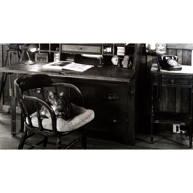 Photorealism "Weston's Desk" Black and White Photograph Wild Cat Hill by Kim Weston 2001 For Sale - Image 3 of 6