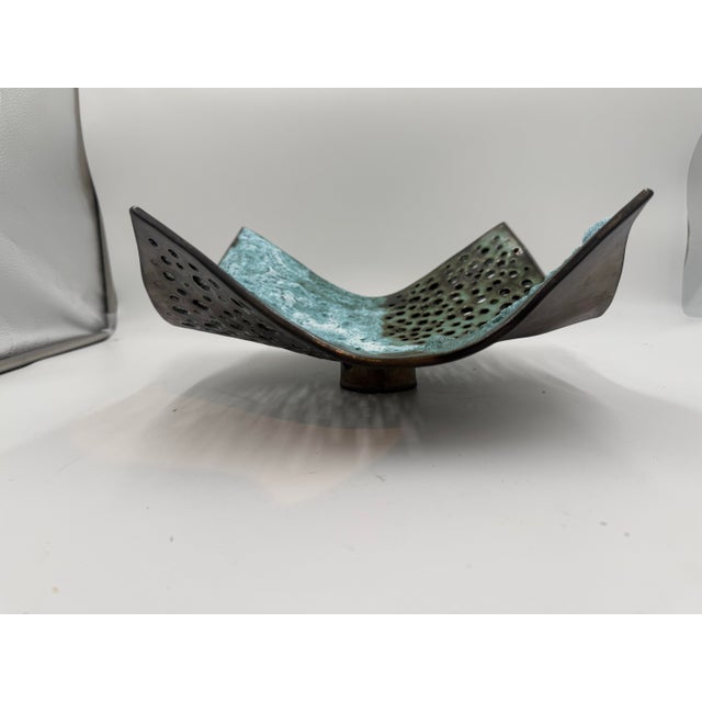 Late 20th Century Vintage Sculptural Pottery Center Piece For Sale - Image 5 of 8
