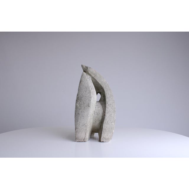 Gray Brutalist Abstract Biomorphic Sculpture, 1960s, Concrete For Sale - Image 8 of 18