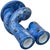 Vintage Handcrafted Blue West-African Soapstone Candleholders- S/2 For Sale - Image 4 of 7