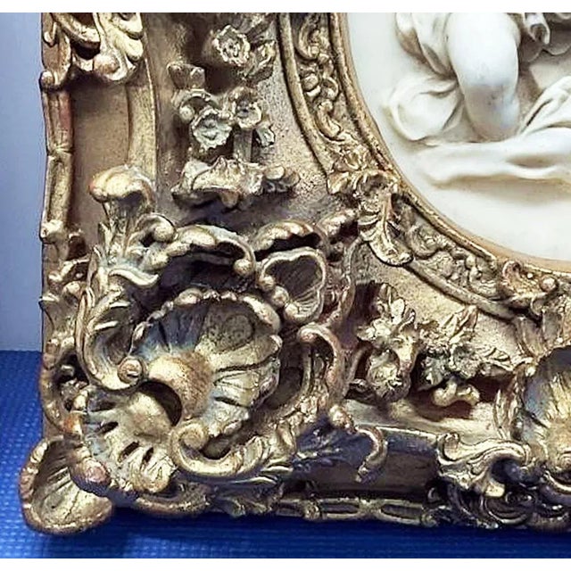 Rococo Mother and Child Framed Plaque For Sale - Image 3 of 3