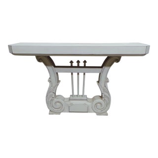 Lyre Console Table For Sale