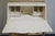 Off-white Ethan Allen Country French Collection Off White 32" Secretary Desk W. Display Hutch - Hand Painted Accents 26-9204 / 26-9205 For Sale - Image 8 of 18