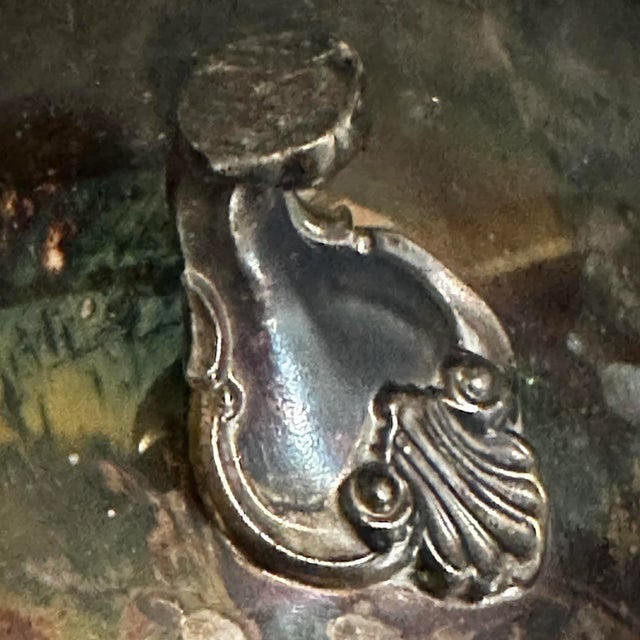 Vintage 20th Century Wm a Rogers Silver Plated/Footed Round Serving Bowl For Sale - Image 11 of 12