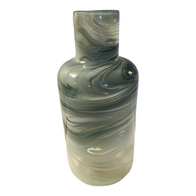 Scandinavian Glass Vase For Sale
