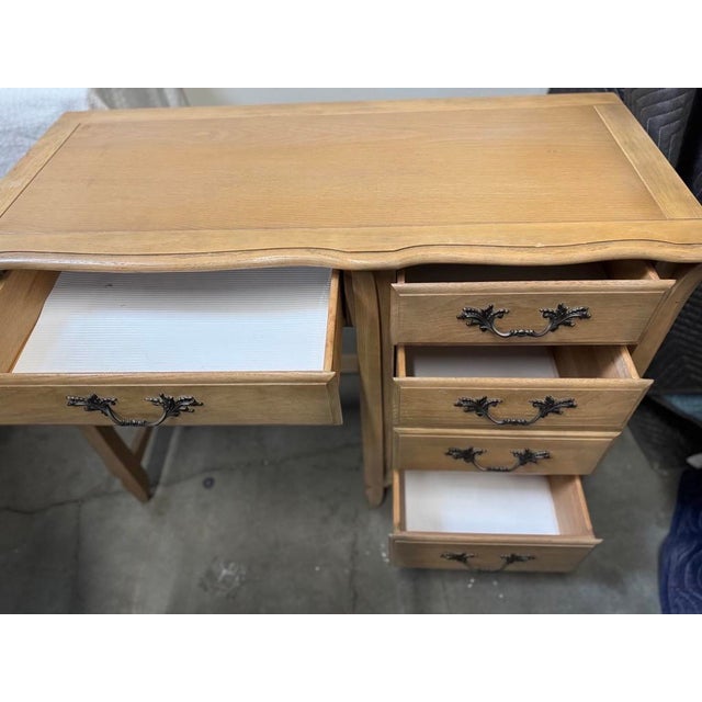 Vintage French Provincial Writing Desk and Chair For Sale In San Francisco - Image 6 of 7