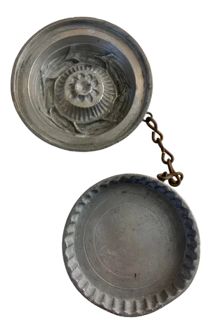 Antique 1910s Floral Tart Ice Cream Mold