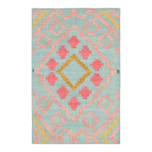 Kit Kemp for Dash & Albert Jelly Roll Multi Woven Wool Rug, 2' x 3'