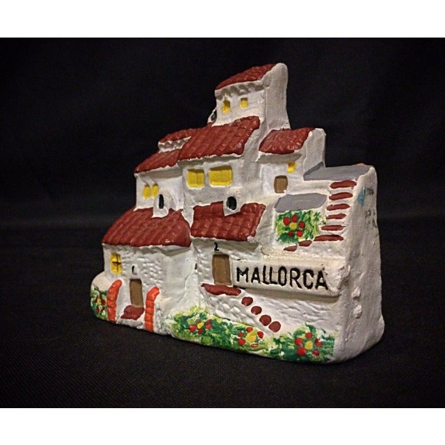Mid 20th Century Mid 20th Century Hand-Painted Miniature House From Mallorca - Plaster Figurine For Sale - Image 5 of 6