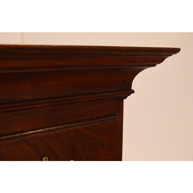 Chippendale Style Walnut Highboy Chest Of Drawers For Sale - Image 12 of 18